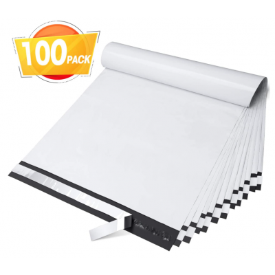 PLA Mailers Envelopes Mailing Bags White Shipping Bag with Self Adhesive,Waterproof and Tear-Proof Postal Bags